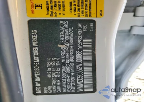 2016 Mini Cooper S Countryman z USA, uszkodzony, nr VIN WMWZC5C55GWU00868